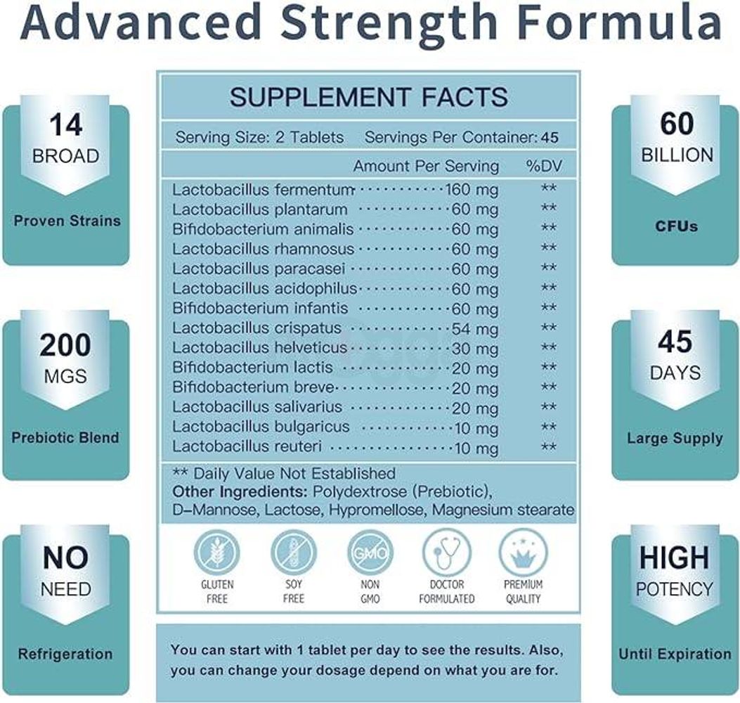 Nature Target Probiotics for Men provides a Men Care Supplement in 90 tablets  