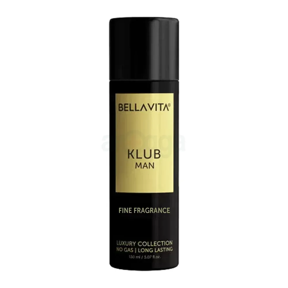 Bellavita KLUB Man Fine Fragrance Luxury Body Spray 150ml  