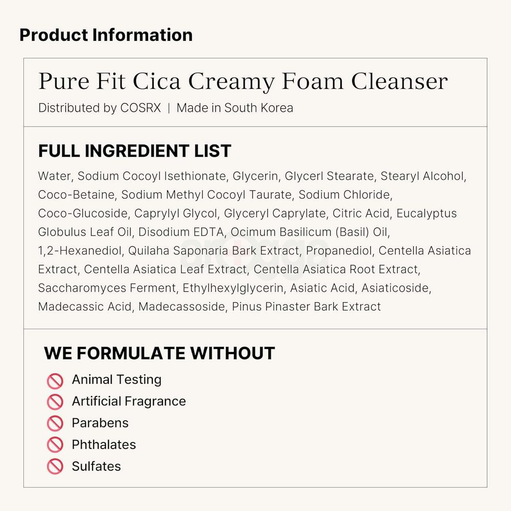 Cosrx Pure Fit Cica Cleanser  