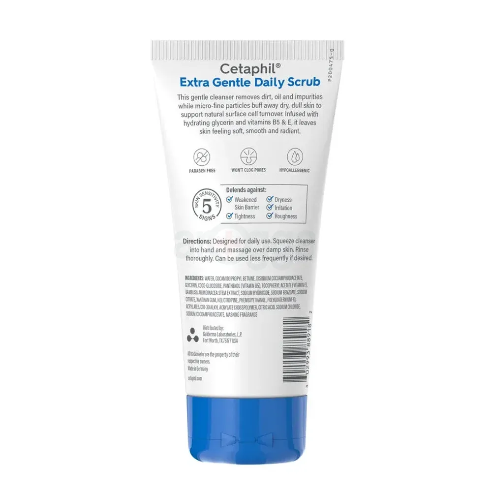 Cetaphil Extra Gentle Daily Scrub for Combination to Oily, Sensitive Skin  