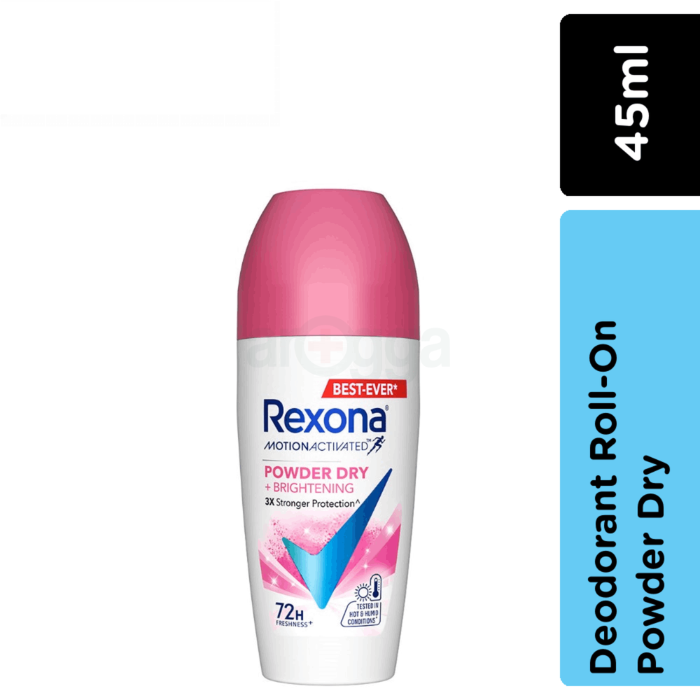 Rexona Men Motion Activated Powder Dry + Brightening 72h 3x Stronger Protection Roll-On  
