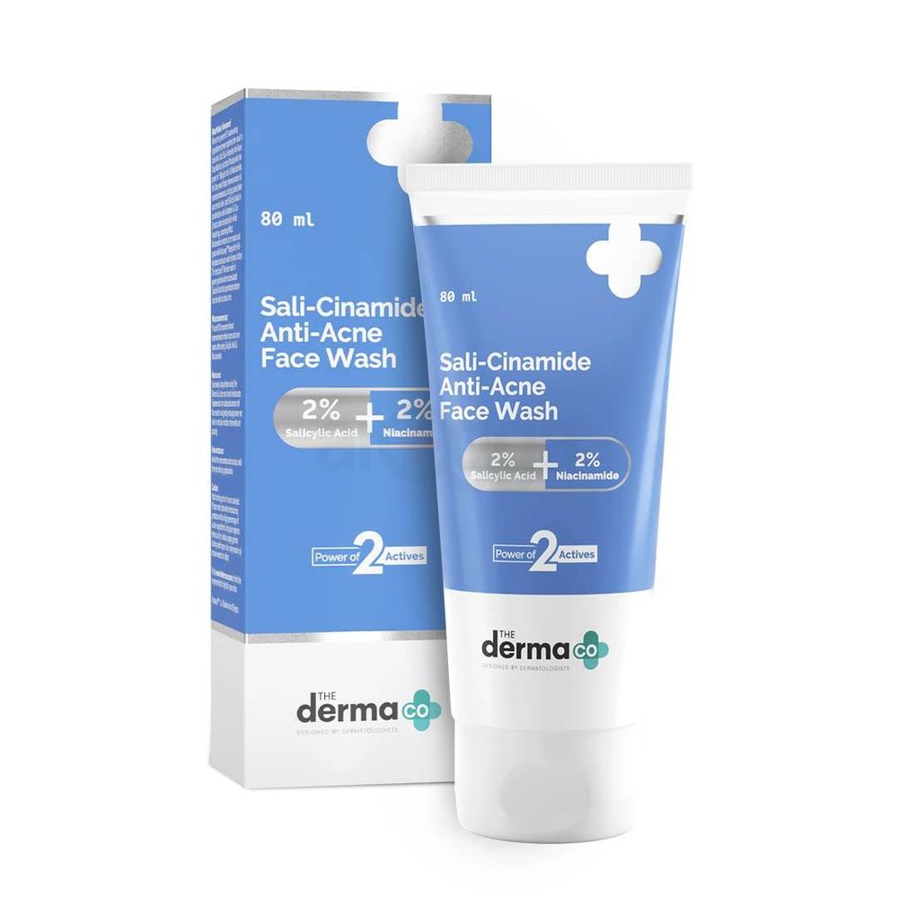 The Derma Co 2% Salicylic Acid + 2% Niacinamide Sali-Cinamide Anti-Acne Face Wash  