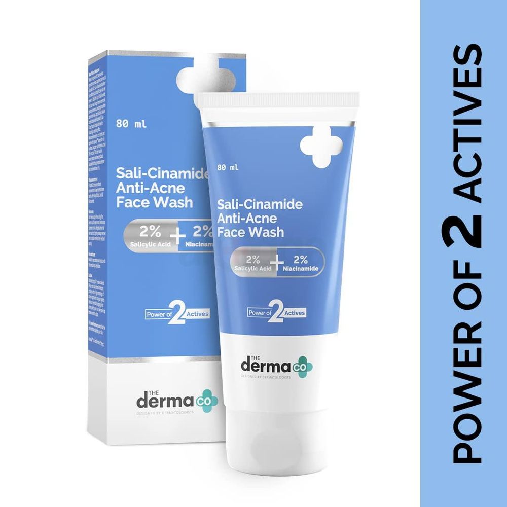 The Derma Co 2% Salicylic Acid + 2% Niacinamide Sali-Cinamide Anti-Acne Face Wash  