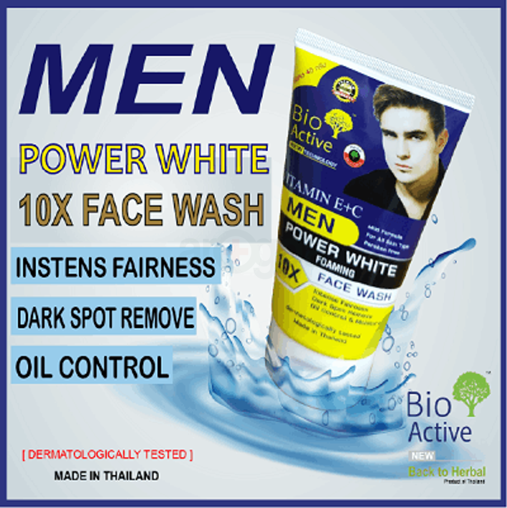 Bio Active Vitamin E + C Power White Foaming Face wash  