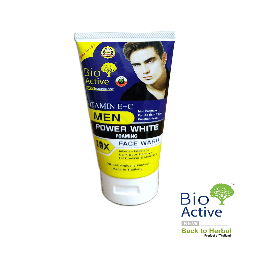 Bio Active Vitamin E + C Power White Foaming Face wash  