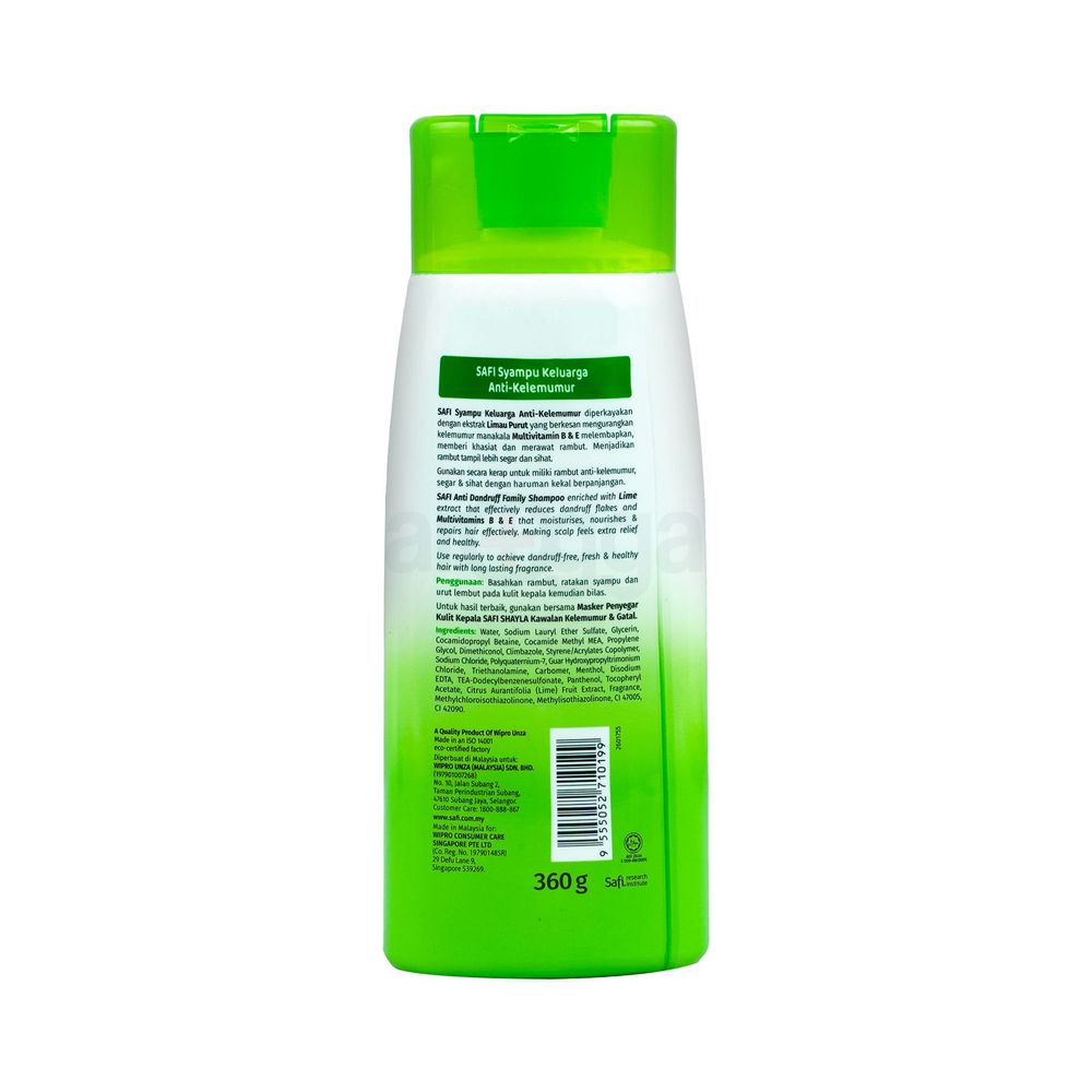 Safi Anti-Dandruff Family Shampoo with Lime & Multivitamin  