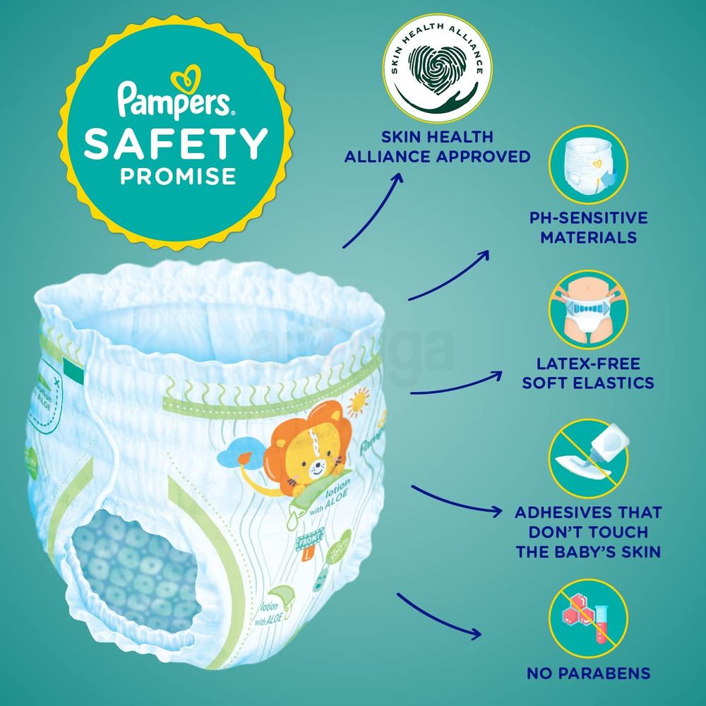 Pampers All Round Protection Baby Pant Diaper With Aloe 30 Pcs Pack - XL (12-17kg)   