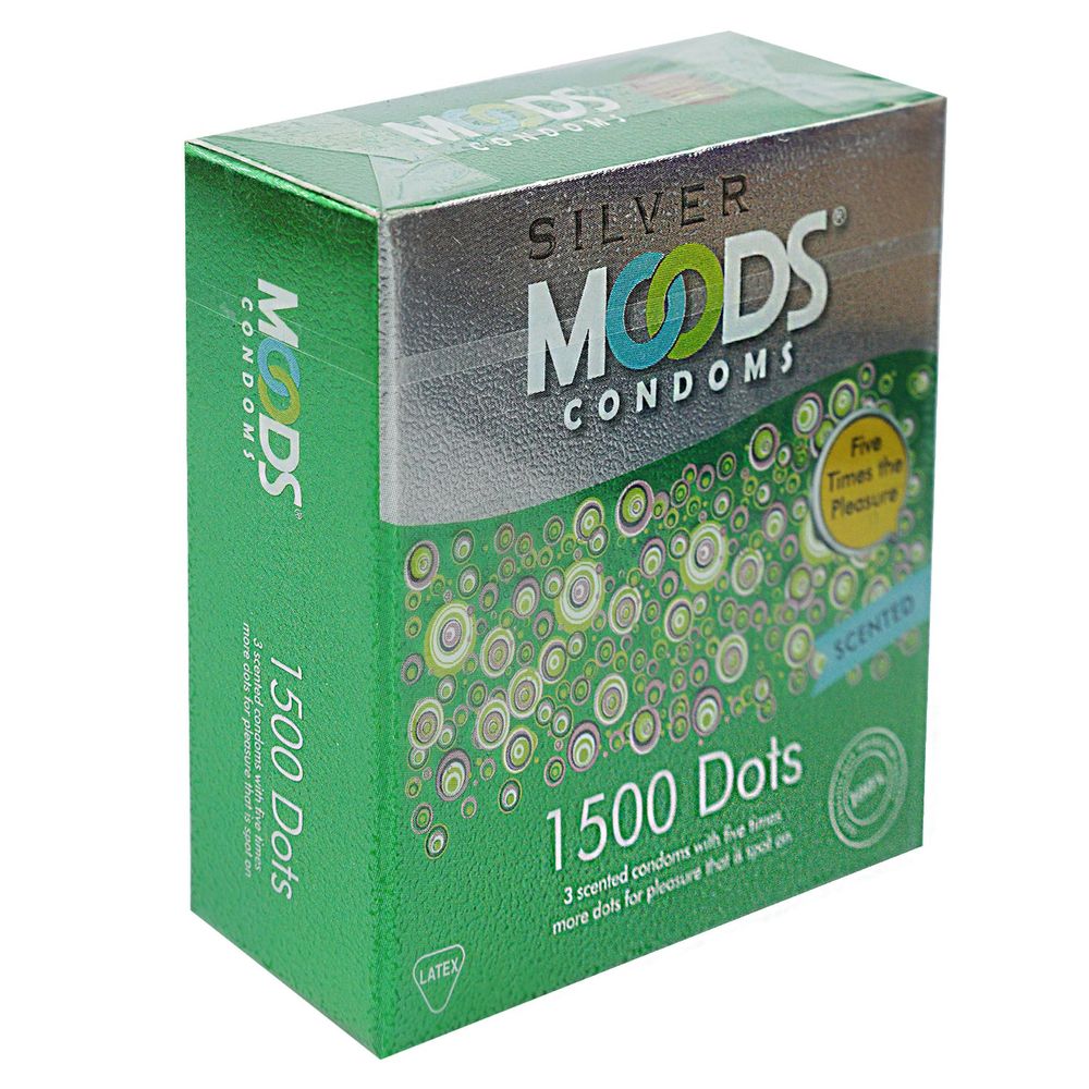 Moods Silver 1500 Dots Condom 3's Pack  