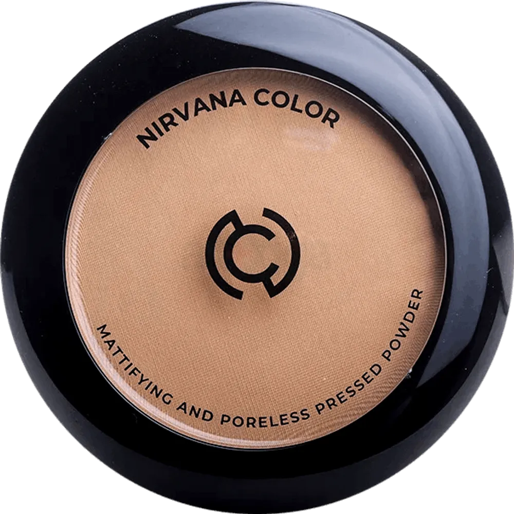 Nirvana Color Mattifying & Poreless Pressed Powder- Light Golden P03  
