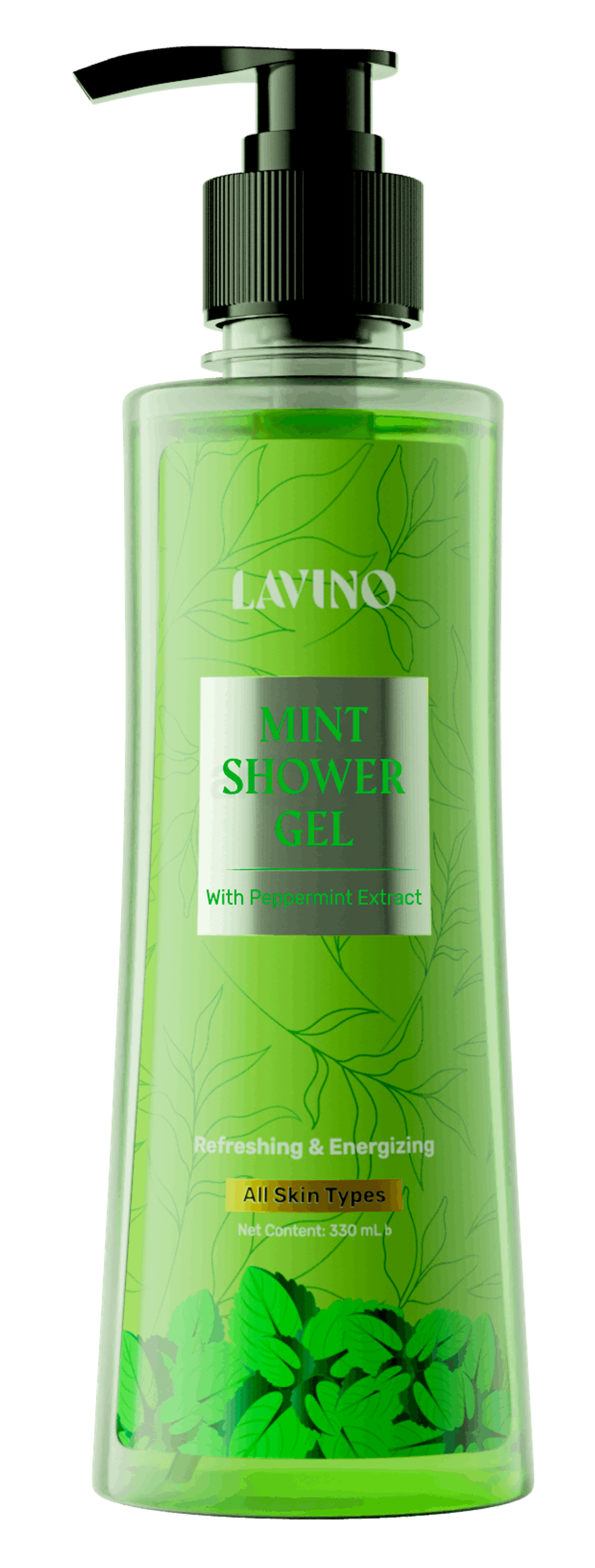Lavino Mint Shower Gel With Peppermint Extract 330ml  