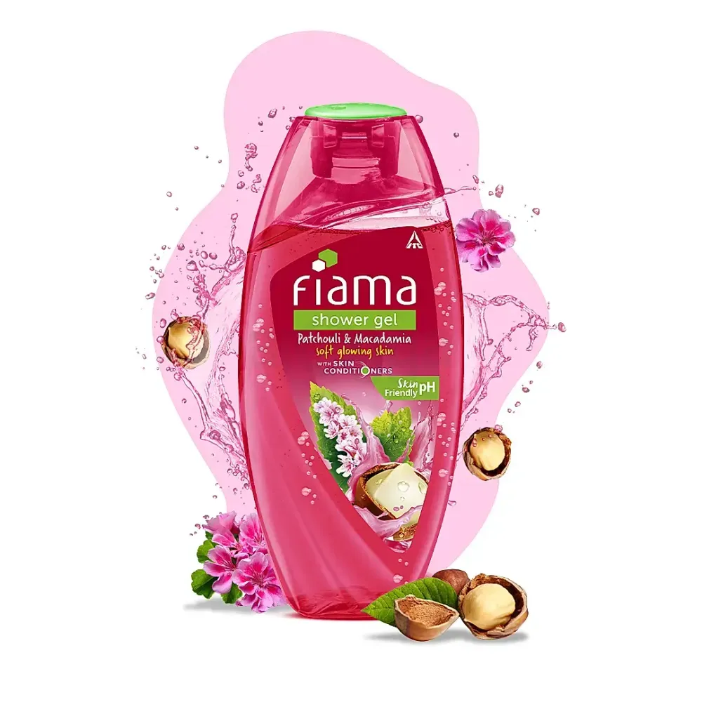 Fiama Patchouli & Macadamia Shower Gel With Skin Conditioners for Soft Glowing Skin  