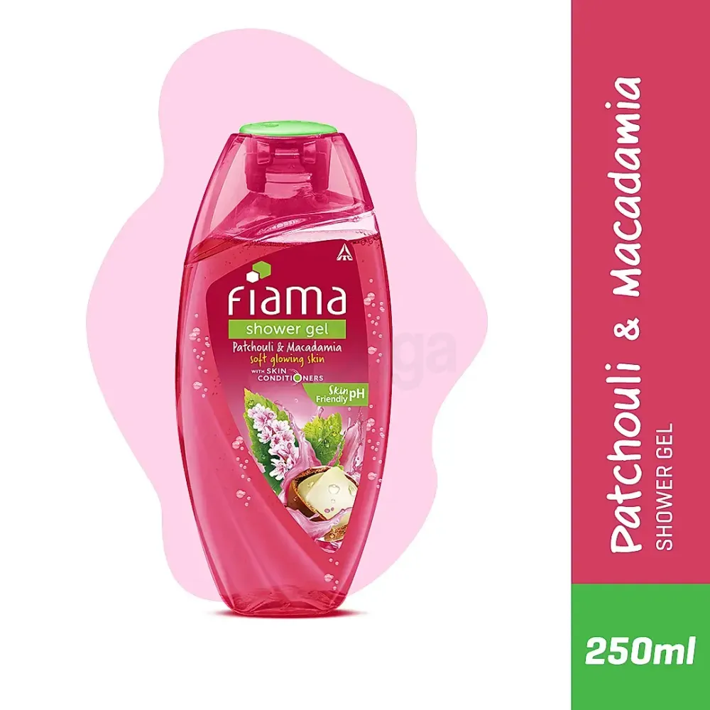Fiama Patchouli & Macadamia Shower Gel With Skin Conditioners for Soft Glowing Skin  
