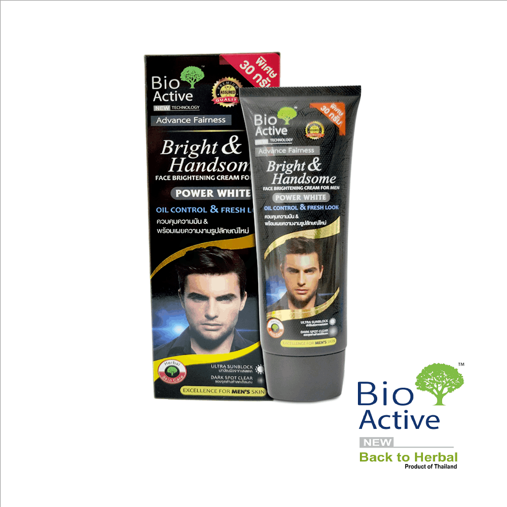 Bio Active Power White Bright & Handsome Face Brightening Cream for Men  