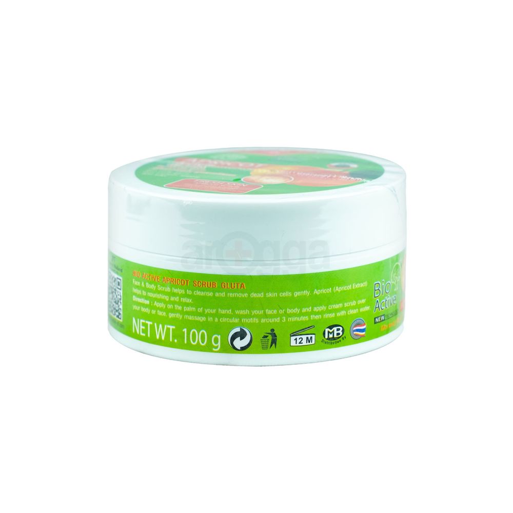 Bio Active Apricot Scrub + Gluta for All Skin Types  