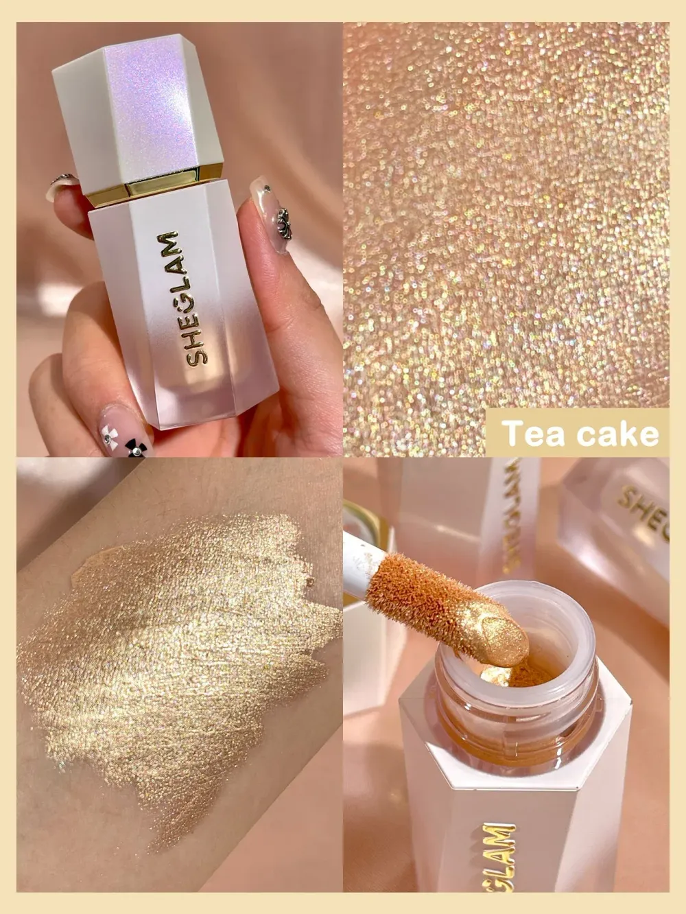 SHEGLAM Color Bloom Liquid Highlighter - Tea Cake  