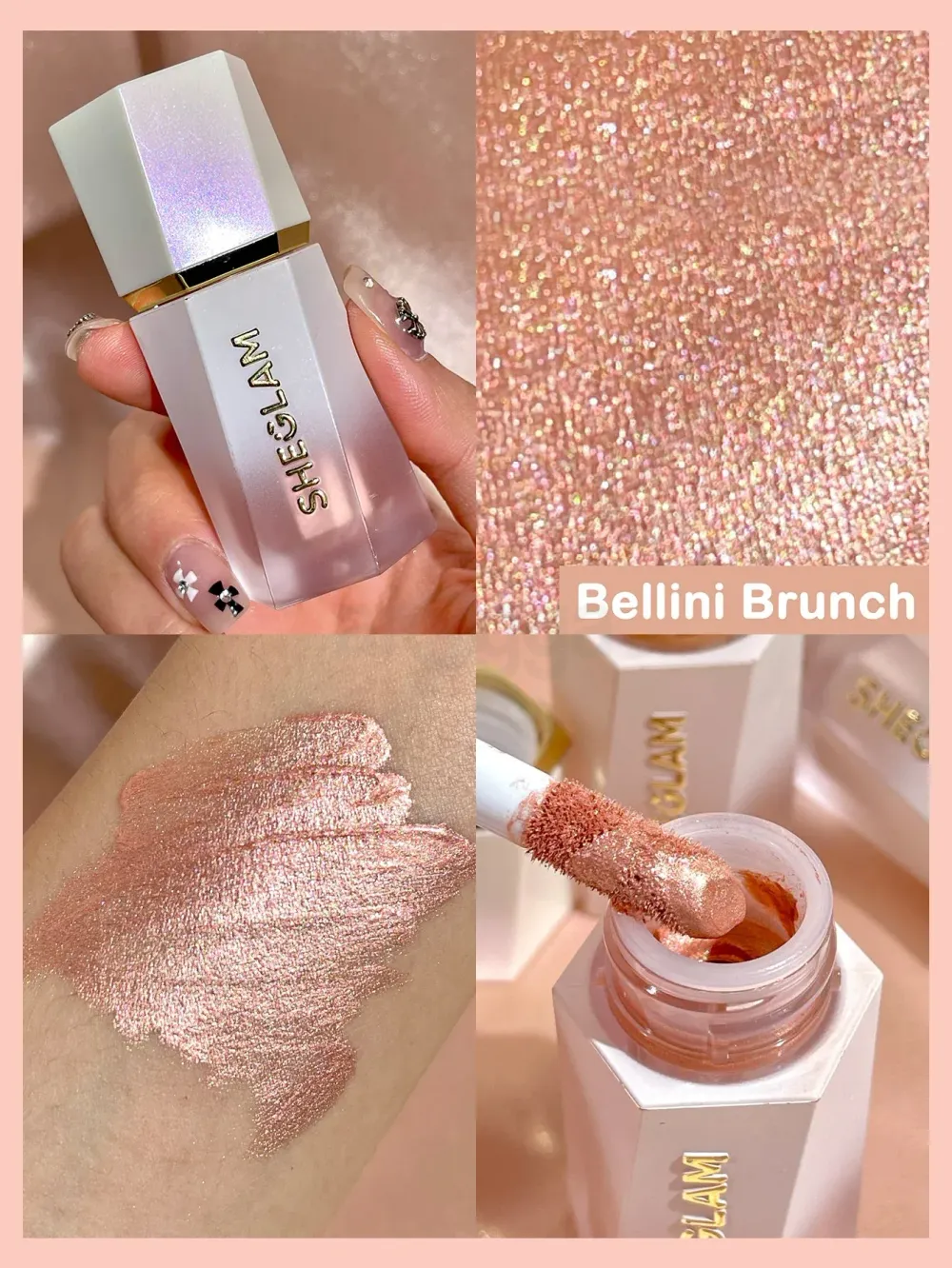 SHEGLAM Color Bloom Liquid Highlighter - Bellini Brunch  