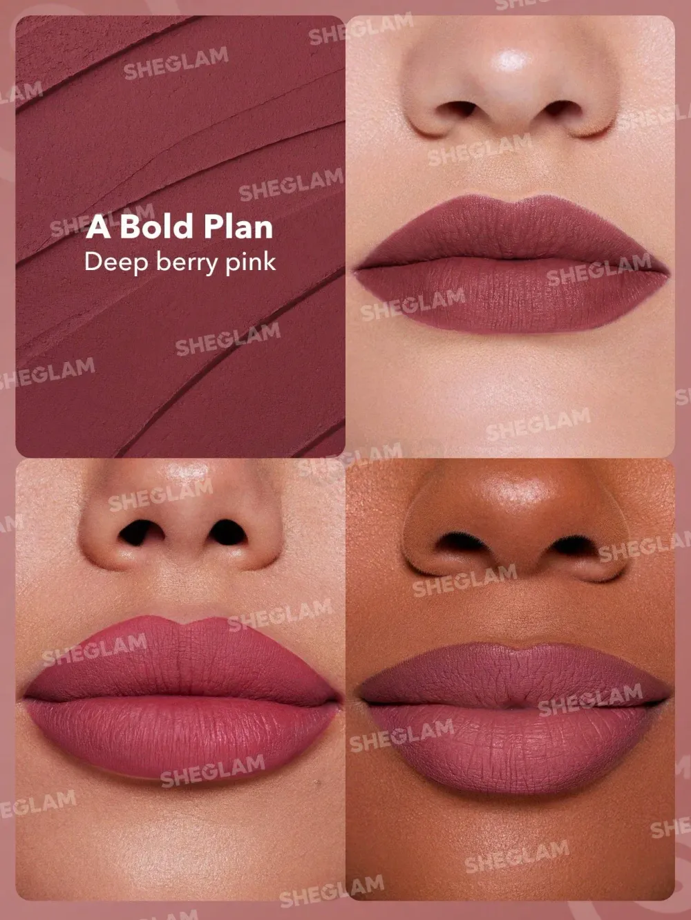 SHEGLAM Dynamatte Boom Long-lasting Matte Lipstick - A Bold Plan  