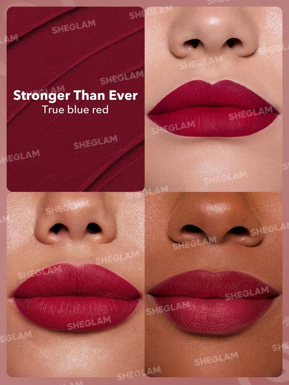 SHEGLAM Dynamatte Boom Long-lasting Matte Lipstick - Stronger Than Ever  
