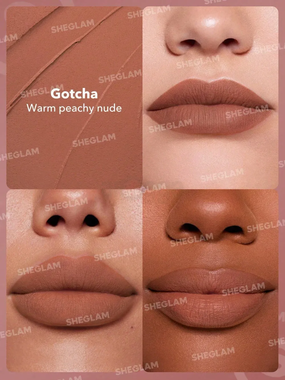 SHEGLAM Dynamatte Boom Long-lasting Matte Lipstick - Gotcha  