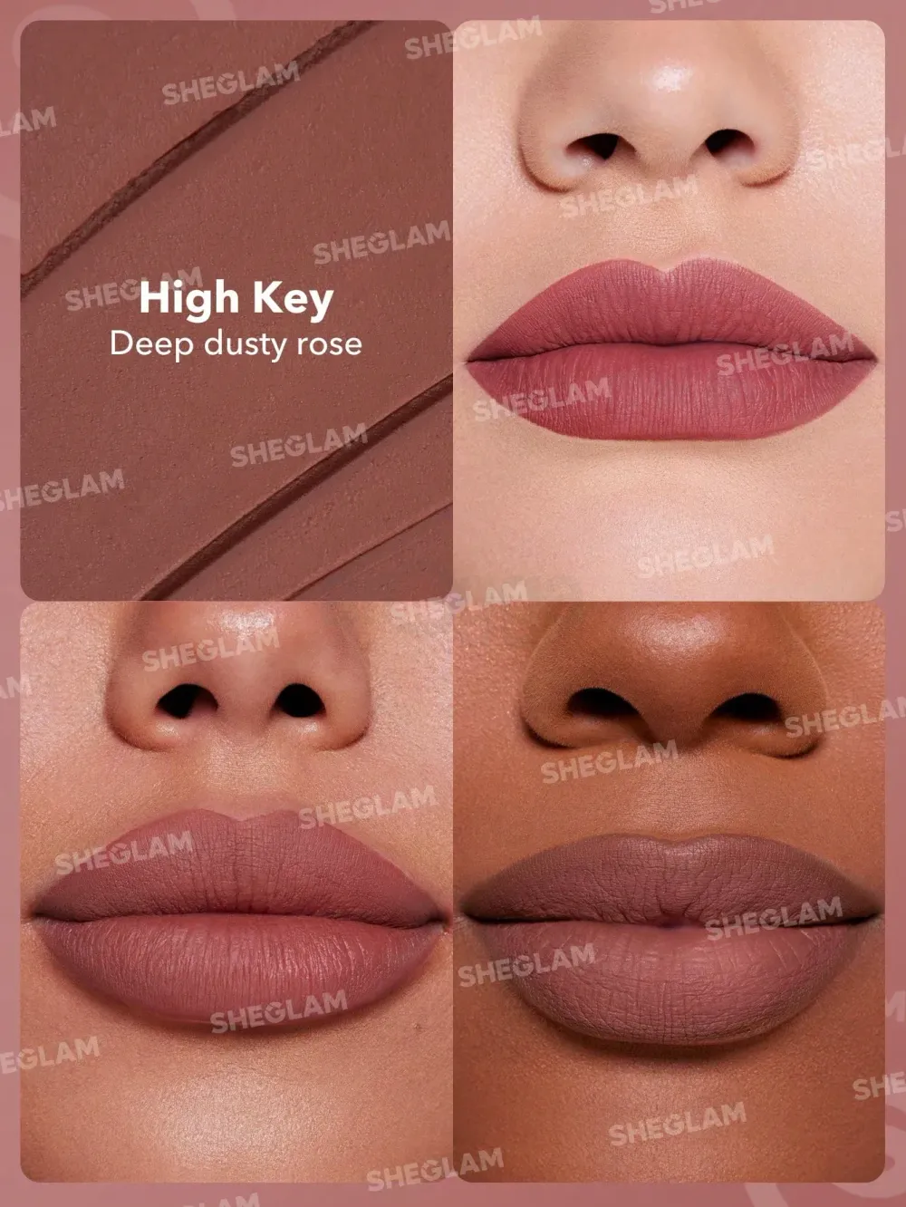 SHEGLAM Dynamatte Boom Long-lasting Matte Lipstick - High Key  
