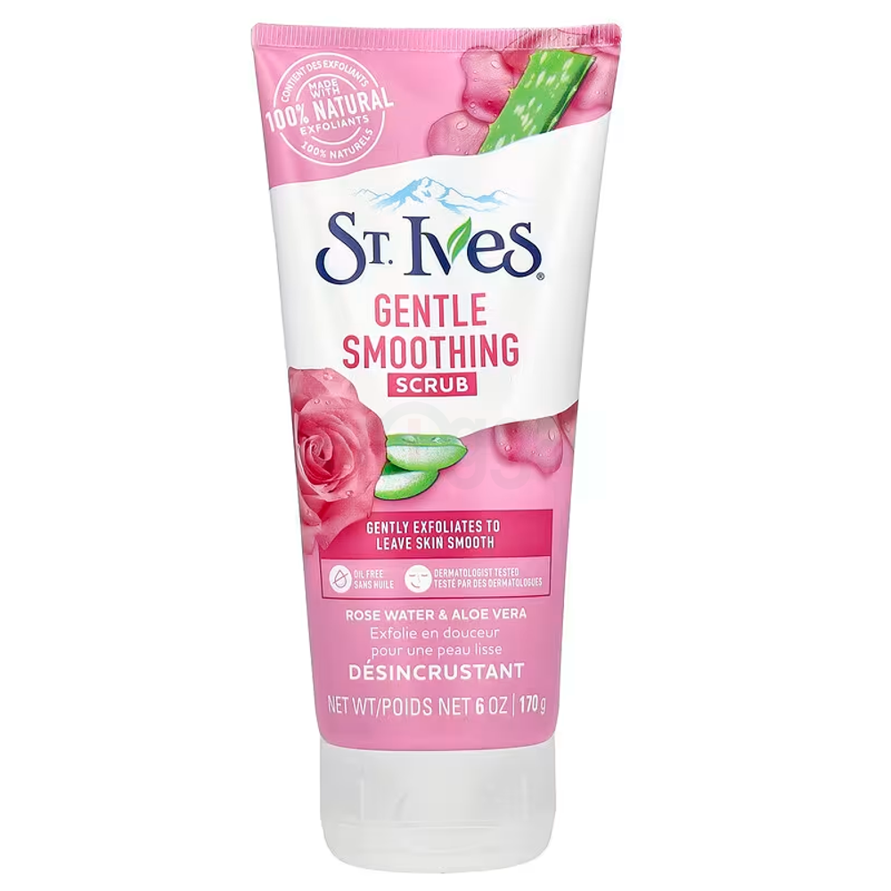 St. Ives Gentle Smoothing Scrub with Rose Water & Aloe Vera  