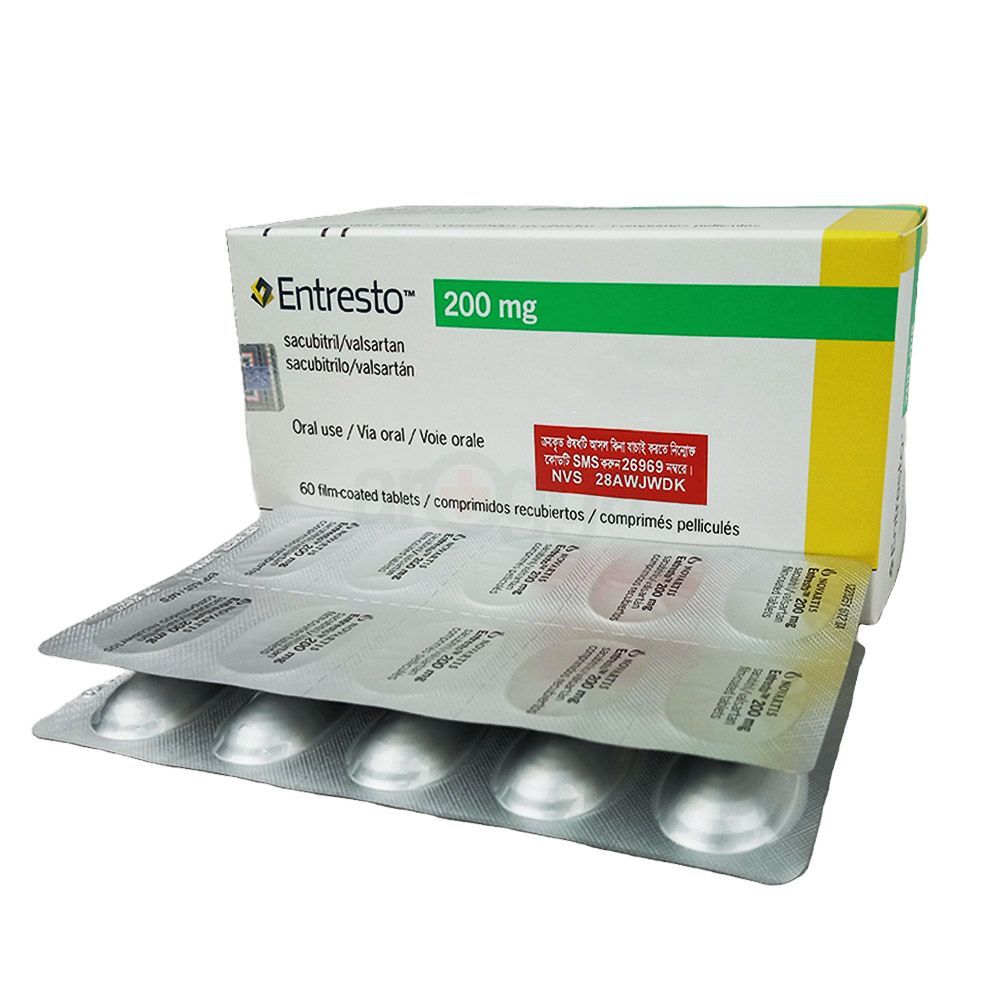 Entresto 200 97mg+103mg Tablet