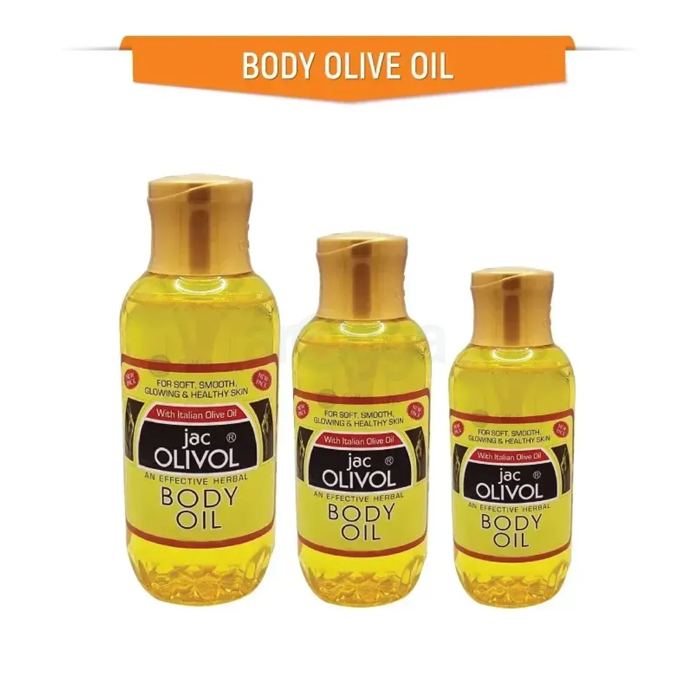 JAC Olivol Body Oil with Italian Olive Oil for Soft, Smooth Glowing & Healthy Skin 100ml  