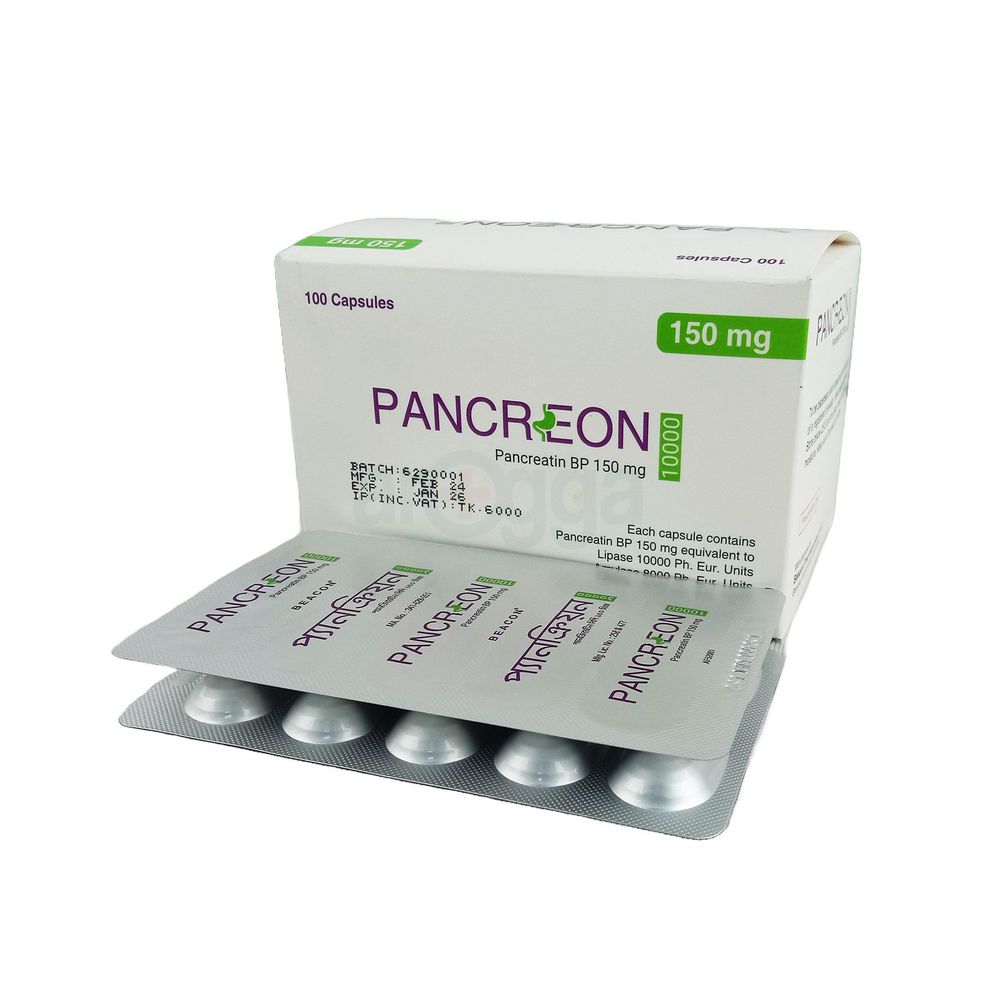 Pancreon 10000 150mg capsule