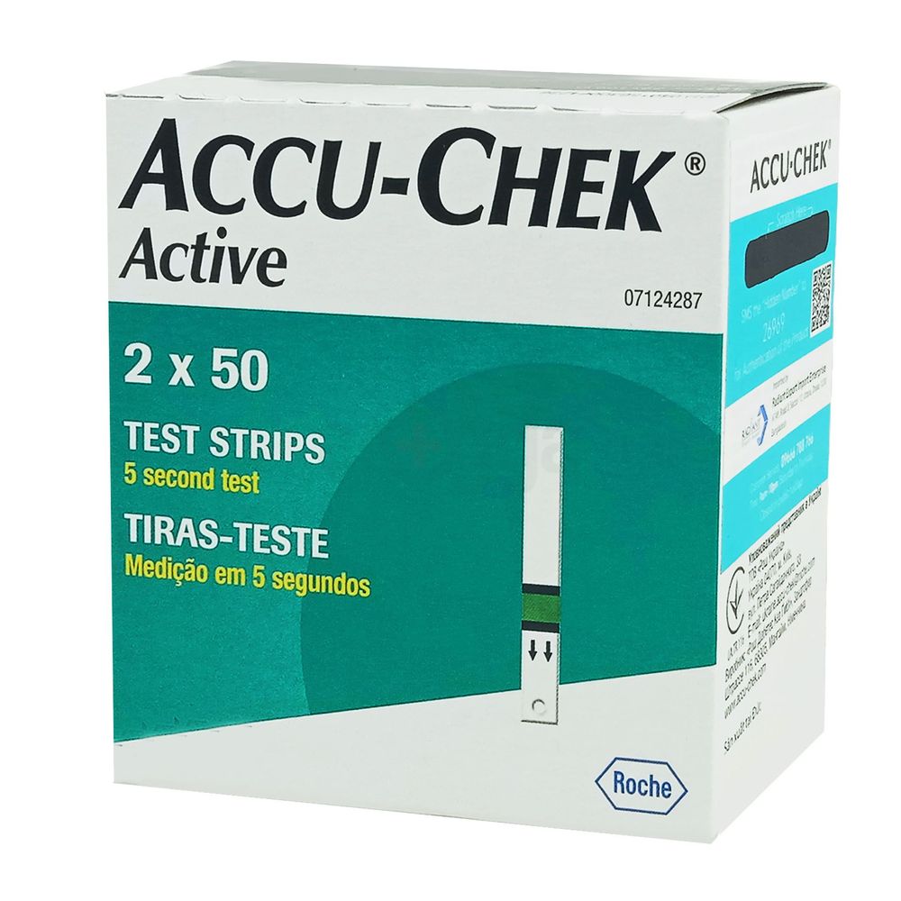 Accu-Chek Active Blood Glucose Strip 100's Pack  