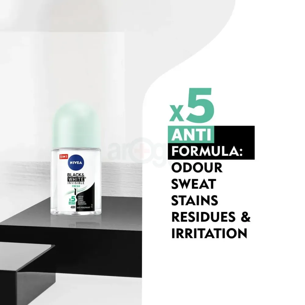 Nivea Roll On Invisible Black & White 25ml  