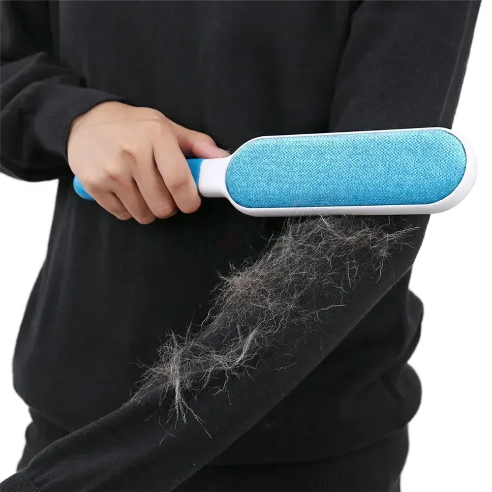 Pet Hair Remover Brush Fur And Lint Removal Brush with Self-Cleaning Base
  