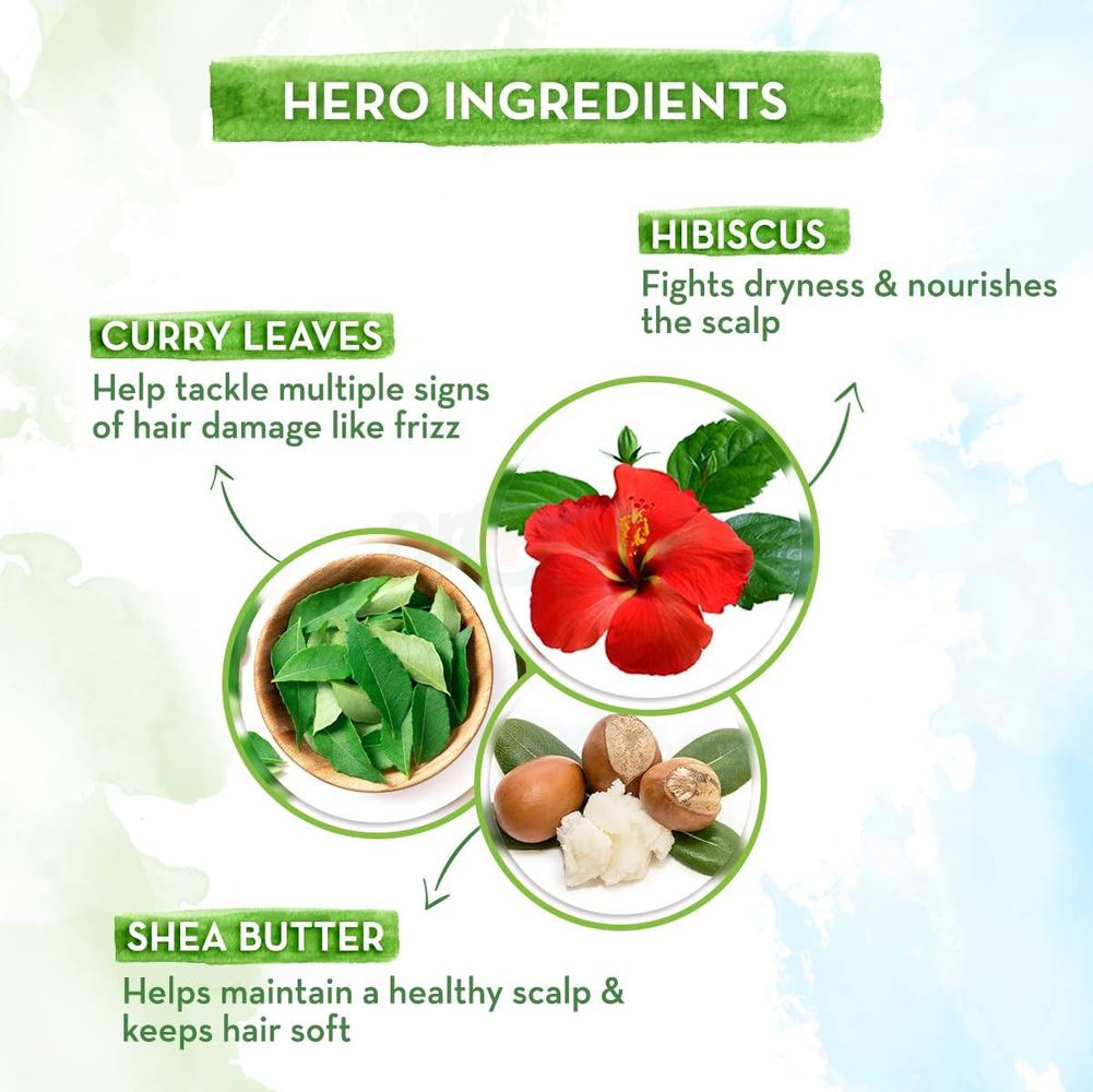 Mamaearth Hibiscus Damage Repair Conditioner With Hibiscus & Curry Leaves for Strong & Nourished Hair  