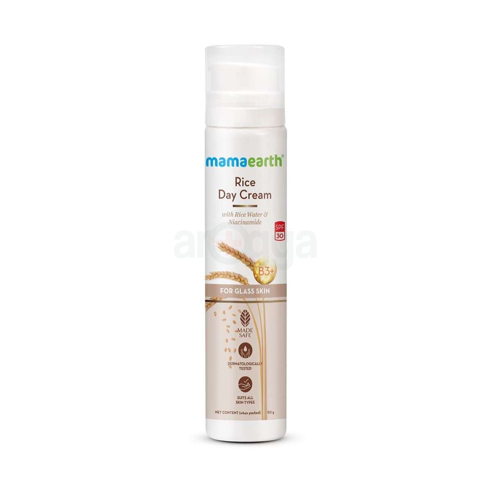 Mamaearth Rice Day Cream for daily use With Rice Water & Niacinamide for Glass Skin 50gm  