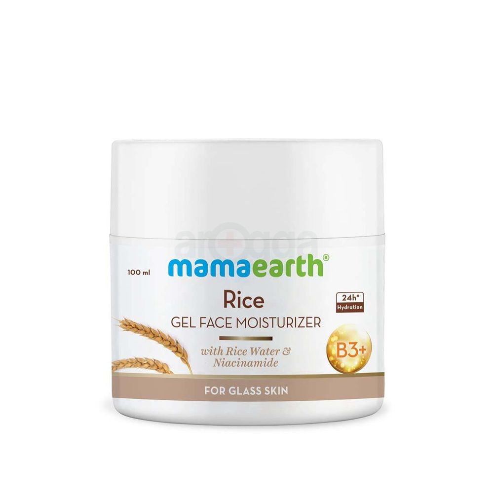 Mamaearth Rice Gel Face Moisturizer With Rice Water & Niacinamide for Glass Skin 100ml  