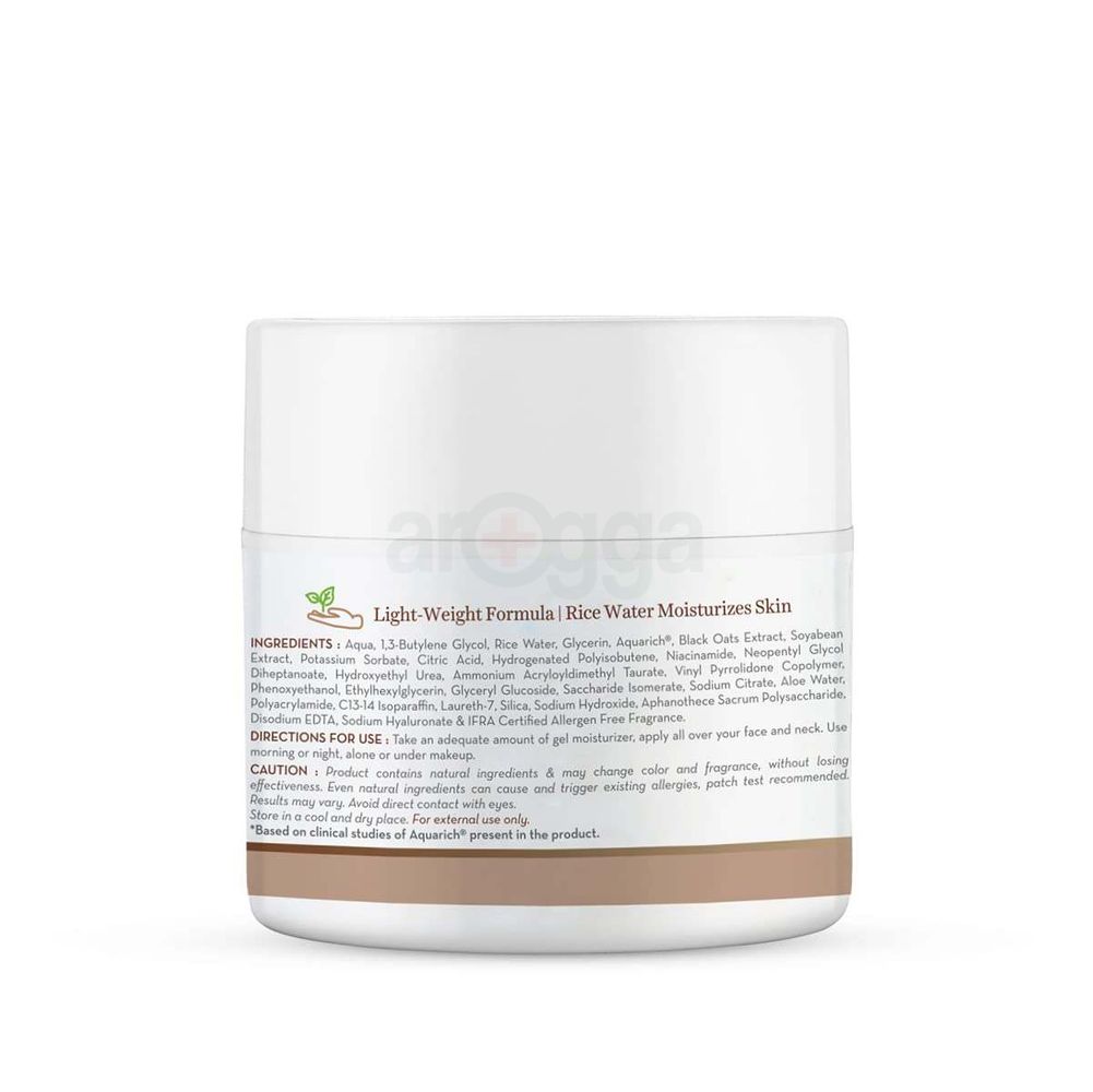Mamaearth Rice Gel Face Moisturizer With Rice Water & Niacinamide for Glass Skin 100ml  