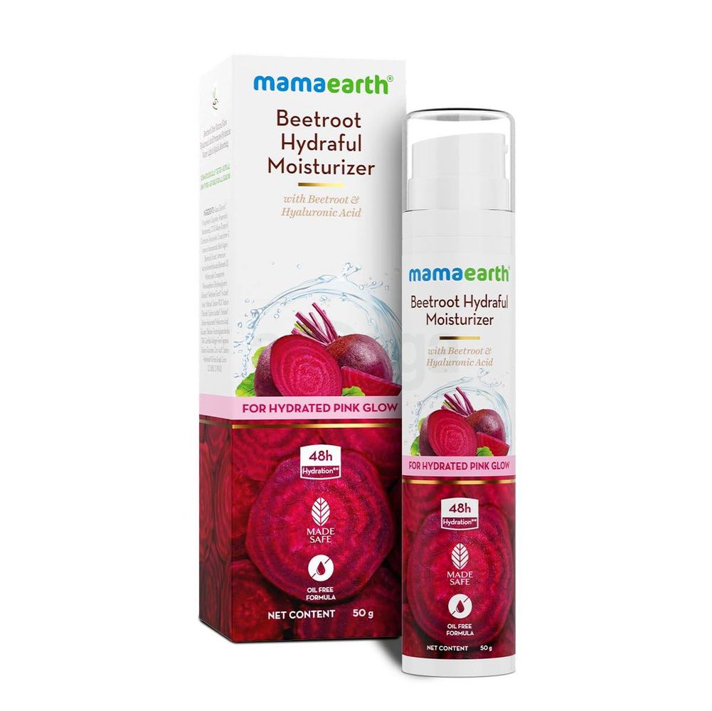 Mamaearth Beetroot Hydraful Moisturizer Lotion With Beetroot &Hyaluronic Acid For Hydrated Pink Glow   