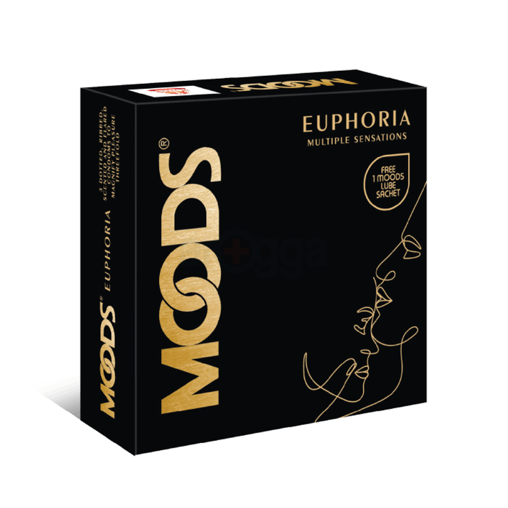 Moods Euphoria Multiple Sensation Dotted, Ribbed, Flared and Scented ...