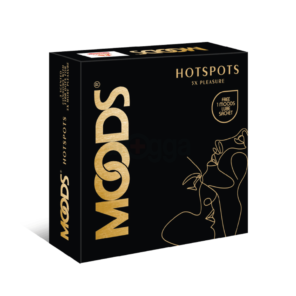 Moods Hotspots Scented with 1500 Dots Condom 3's Pack(India)  