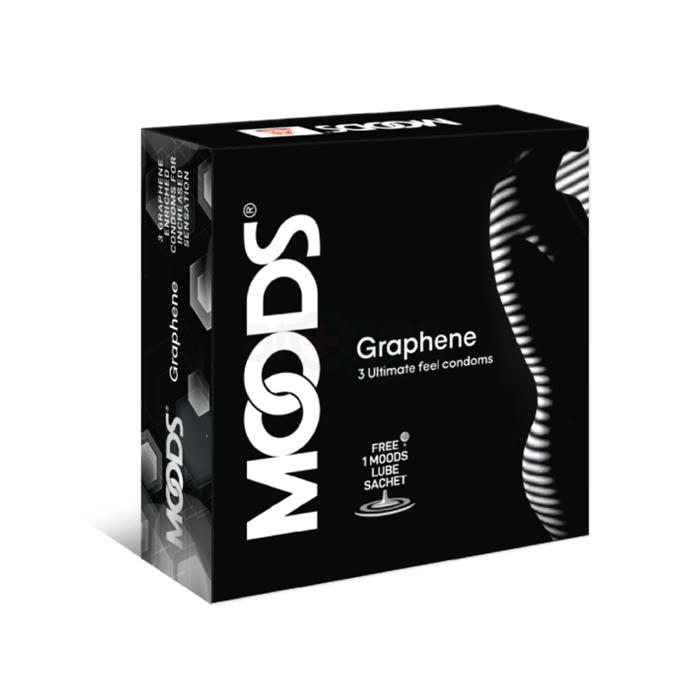 Moods Graphene Enriched Ultimate Feel Condom - 3pcs Pack (India)  