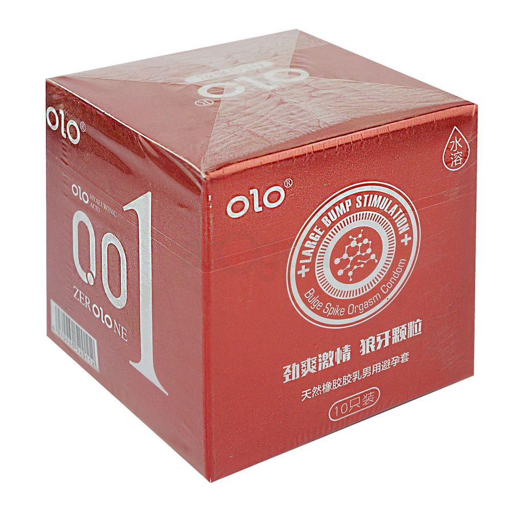 OLO Dotted Bump Stimulation Bulge Spike Orgasm Condom - 10Pcs  