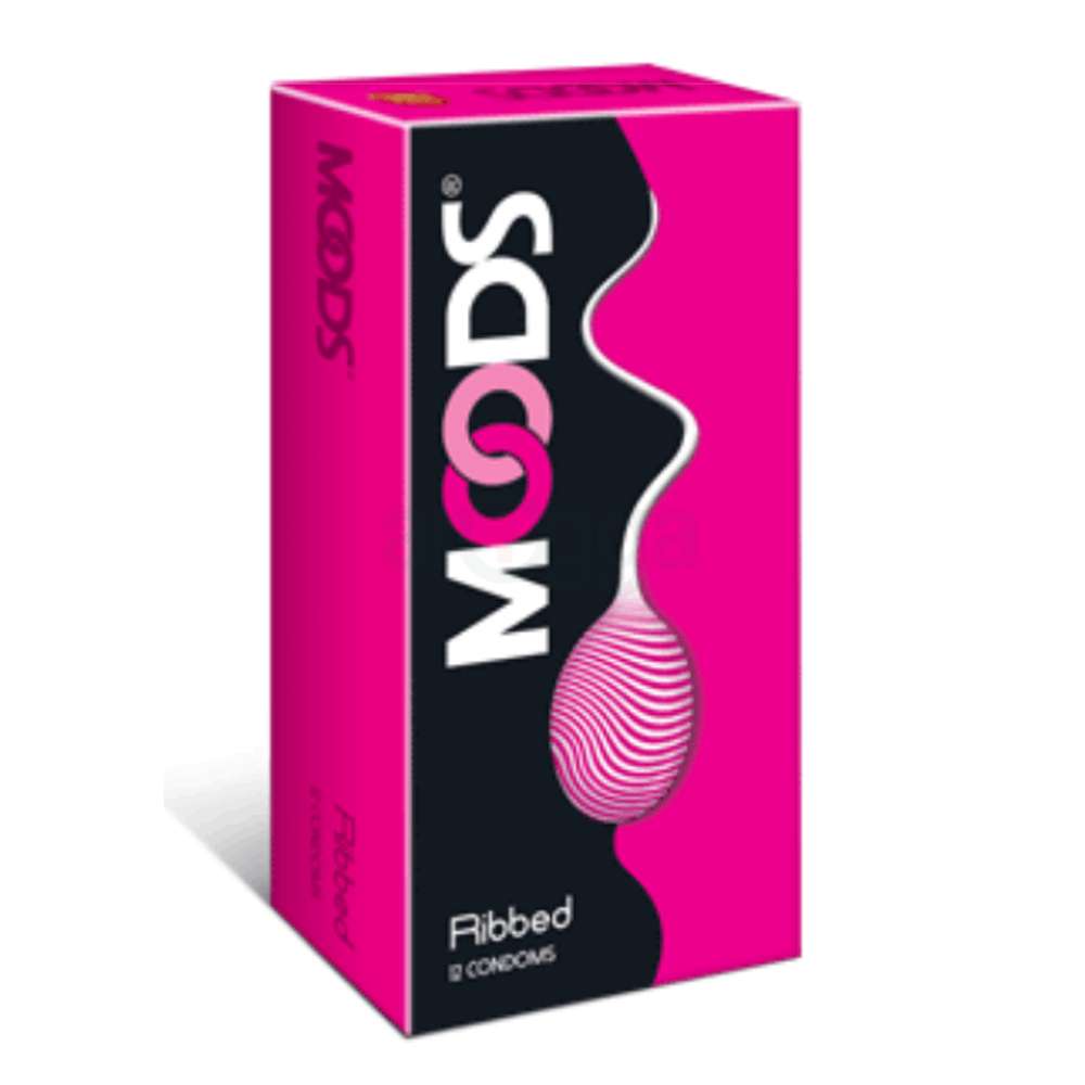 Moods Ribbed Condom 12 pcs Pack  