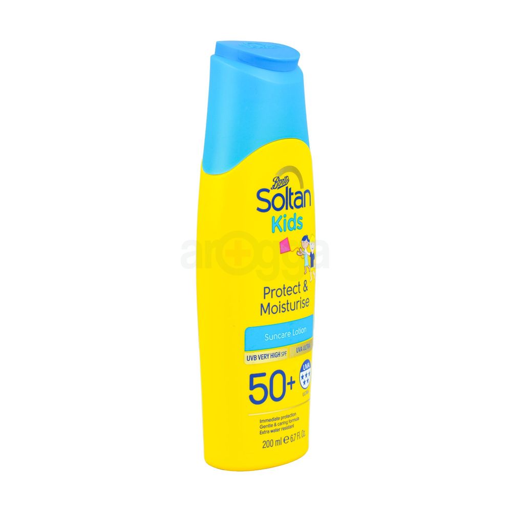 Boots Soltan Kids Protect & Moisturise Suncare Lotion SPF50+ 200ml  
