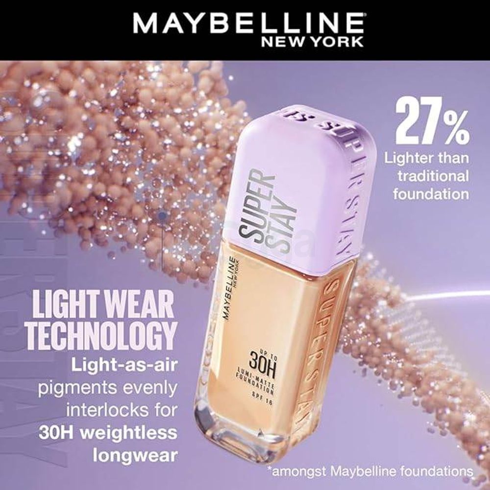 Maybelline Superstay Up To 30H Lumi Matte SPF 16 Foundation Shade - 120  