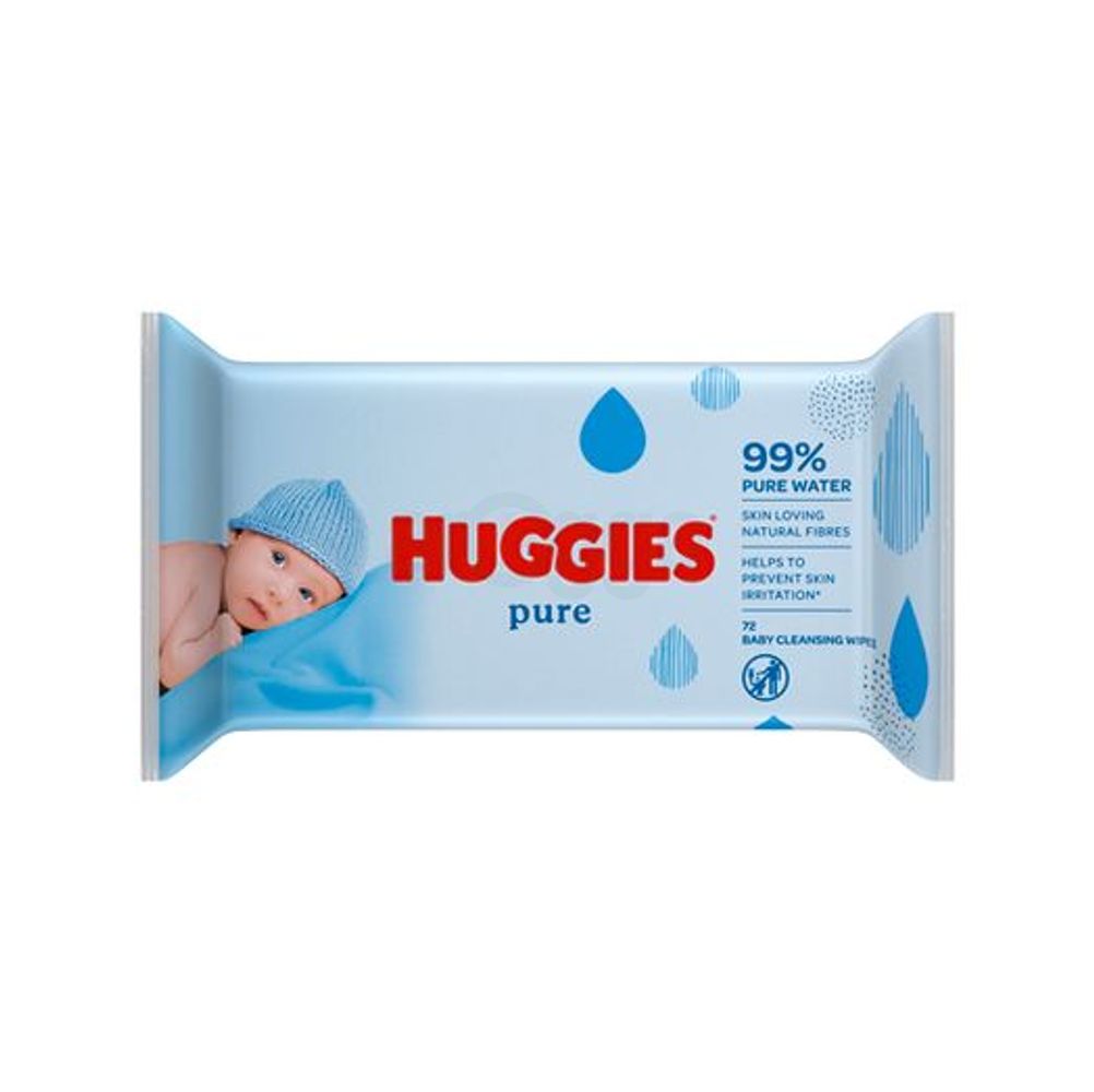 Huggies Pure Baby Cleansing Wet Wipes (56 Pcs)  