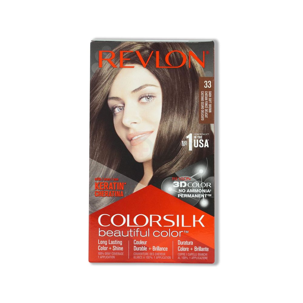 Revlon ColorSilk Beautiful Hair Color-33 Dark Soft Brown  