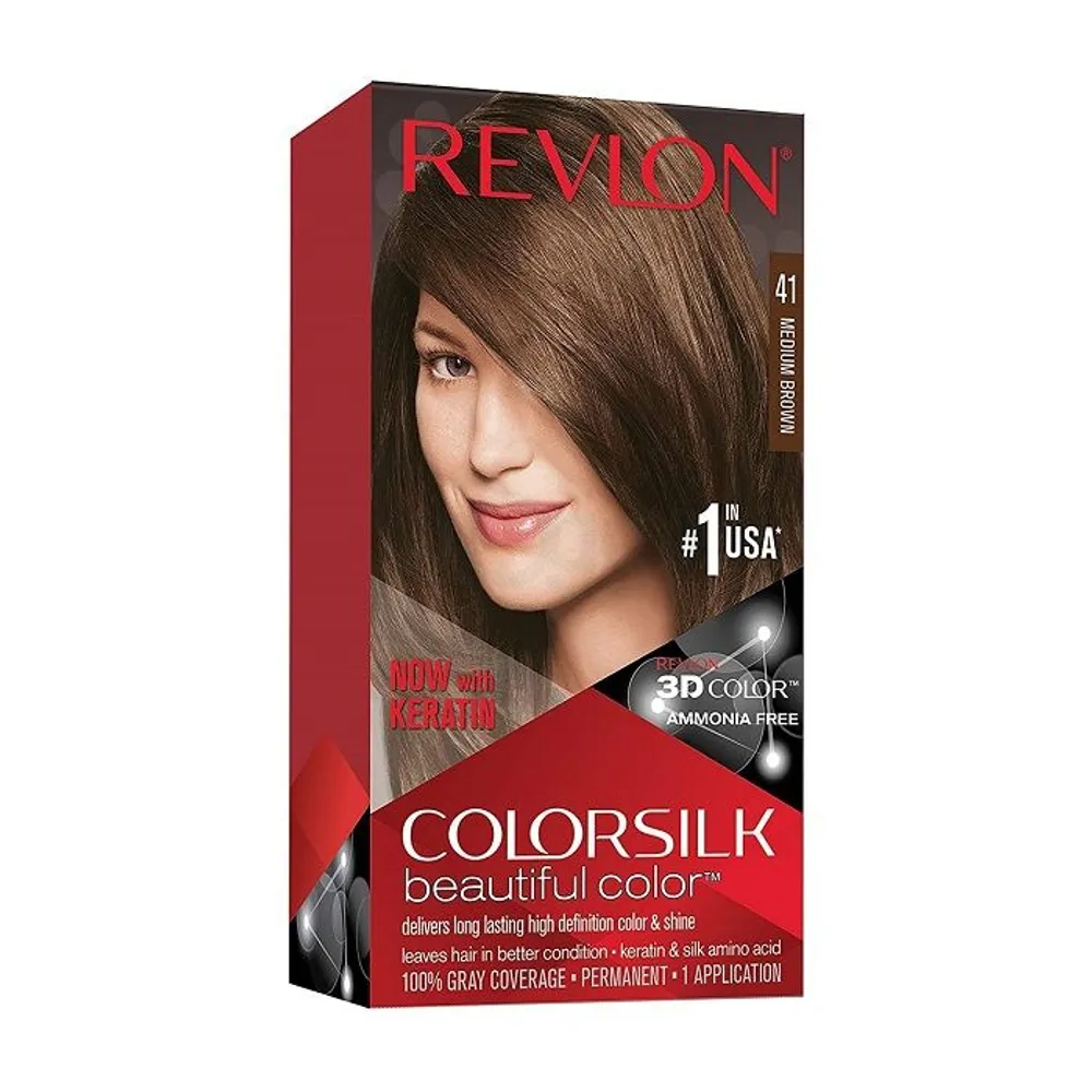 Revlon ColorSilk Beautiful Hair Color-41 Medium Brown  