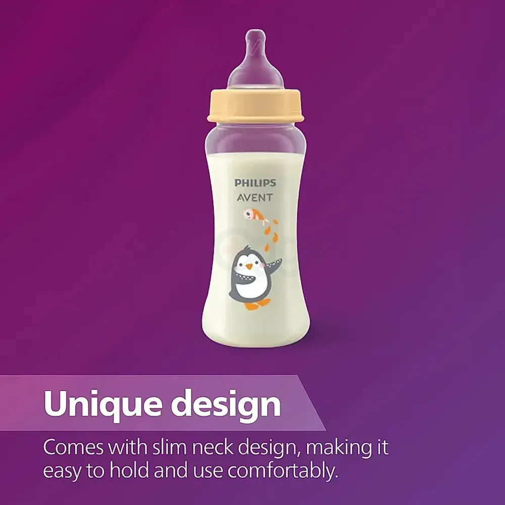 Phillips Avent Grow Feeding Anti Colic Bottle for Babies (6m+) 330ml - (SCF064/01)  