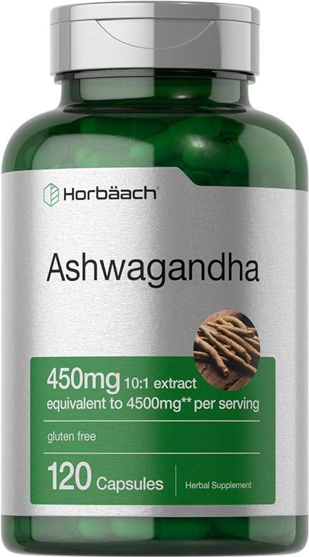 Ashwagandha Capsules | 4500 mg | 120 Count | Maximum Strength Non-GMO & Gluten Free   