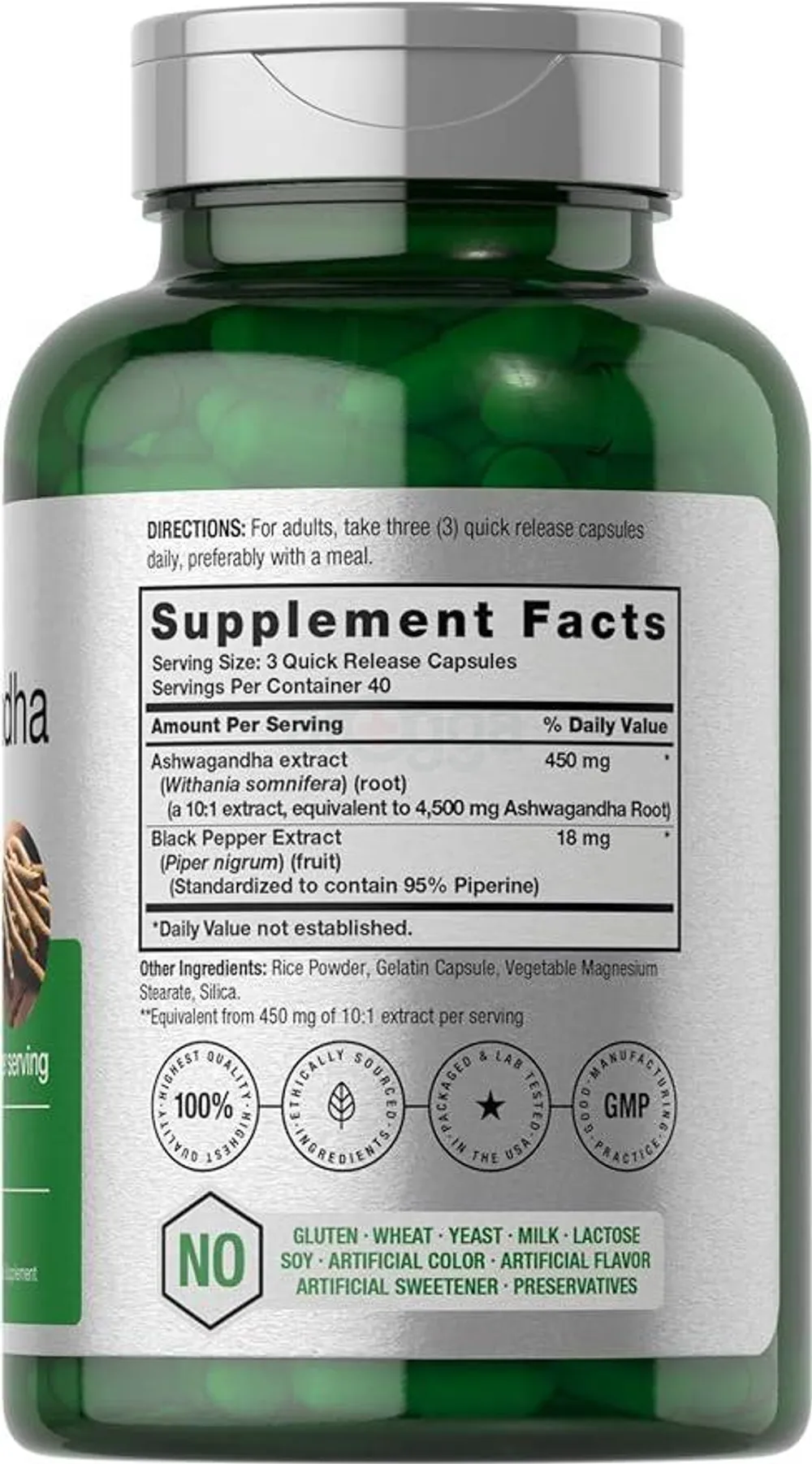 Ashwagandha Capsules 4500mg 120Capsules  