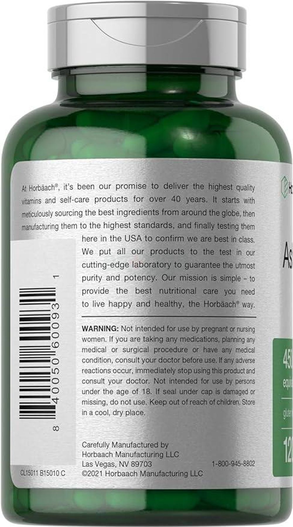 Ashwagandha Capsules 4500mg 120Capsules  